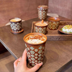 Ang-Inspired Baoxiang Flower Handmade Cup – Large Cola & Coffee Mug