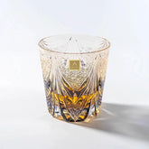 Edo Kiriko Handmade Lead-Free Amethyst Dawn Crystal Whiskey Glass-320