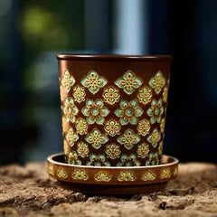 Handmade Tang Baoxiang Lidded Cup – Large Capacity Milk Tea & Office Mug