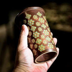 Ang-Inspired Baoxiang Flower Handmade Cup – Large Cola & Coffee Mug