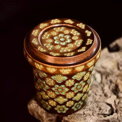 Handmade Tang Baoxiang Lidded Cup – Large Capacity Milk Tea & Office Mug