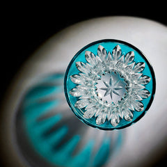 Edo Kiriko Handcrafted Lotus Glass