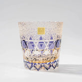 Edo Kiriko Handcrafted Lead-Free Fluorite Crystal Whiskey Glass-320ML