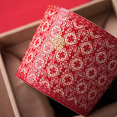 "Yijin" Handcrafted Underglaze Carved Floral Mug with Handle – 220ml