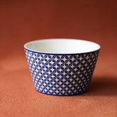 "Qiyuan" Handcrafted Underglaze Carved Peony Porcelain Cup – 110ml