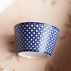 "Qiyuan" Handcrafted Underglaze Carved Peony Porcelain Cup – 110ml