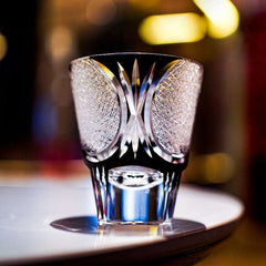 ClayWhispers Handcrafted Spade Serenity Whisky Glass With Wooden Box