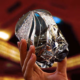 ClayWhispers Handcrafted Inkstone Flame Whisky Glass With Wooden Box