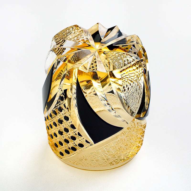 ClayWhispers Handcrafted Imperial Dark Knight Whisky Glass With Wooden Box