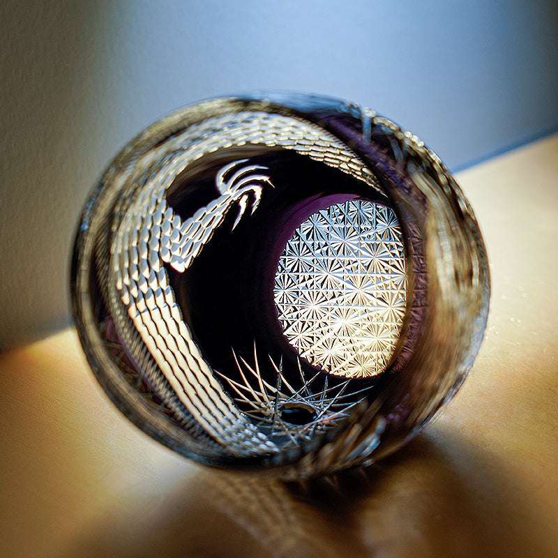 ClayWhispers Handcrafted Majestic Dragon Whisky Glass With Wooden Box