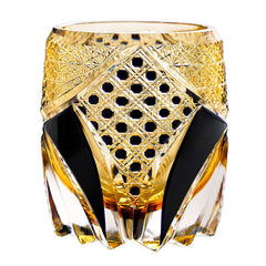 ClayWhispers Handcrafted Imperial Dark Knight Whisky Glass With Wooden Box