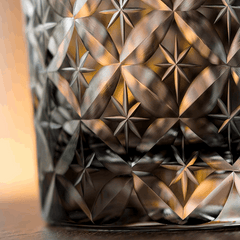 ClayWhispers Handcrafted Asanoha Star Whisky Glass With Wooden Box