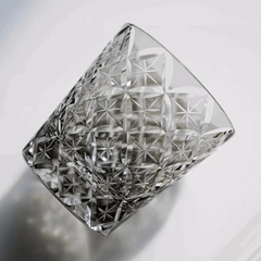 ClayWhispers Handcrafted Asanoha Star Whisky Glass With Wooden Box