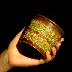 Handmade Tang Dynasty Baoxiang Floral Coffee Cup Set – Ceramic Gift Set