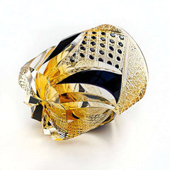 ClayWhispers Handcrafted Imperial Dark Knight Whisky Glass With Wooden Box