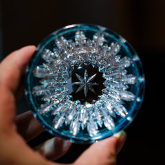 Edo Kiriko Handcrafted Lotus Glass