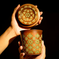 Handmade Tang Baoxiang Lidded Cup – Large Capacity Milk Tea & Office Mug