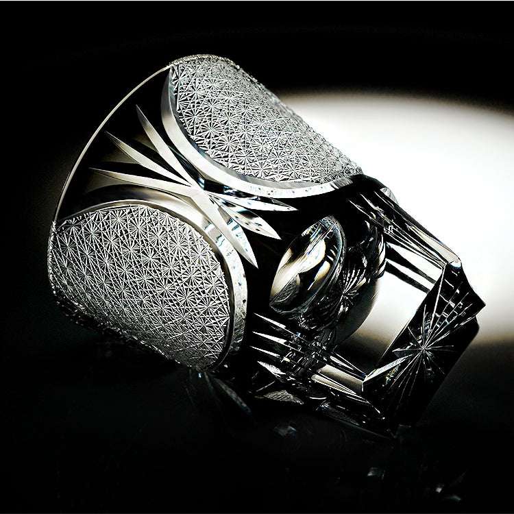 ClayWhispers Handcrafted Spade Serenity Whisky Glass With Wooden Box