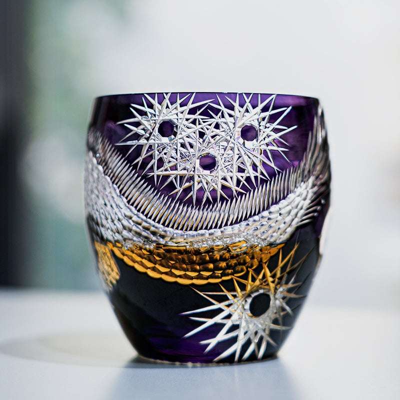 ClayWhispers Handcrafted Majestic Dragon Whisky Glass With Wooden Box