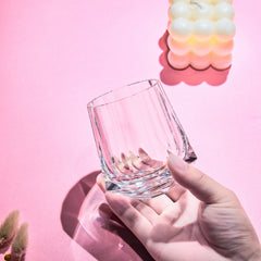 Edo Kiriko Handcrafted Hikari Tsuzumi Whisky Glass