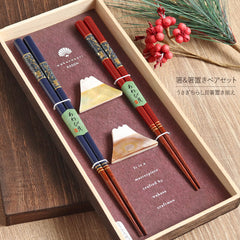 KAWAI Usagi Chirashi Handcrafted Japanese Chopstick Gift Set