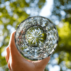 ClayWhispers Handcrafted Asanoha Star Whisky Glass With Wooden Box