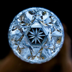 Edo Kiriko Handcrafted Hana Blossom Glass