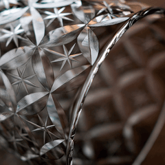 ClayWhispers Handcrafted Asanoha Star Whisky Glass With Wooden Box