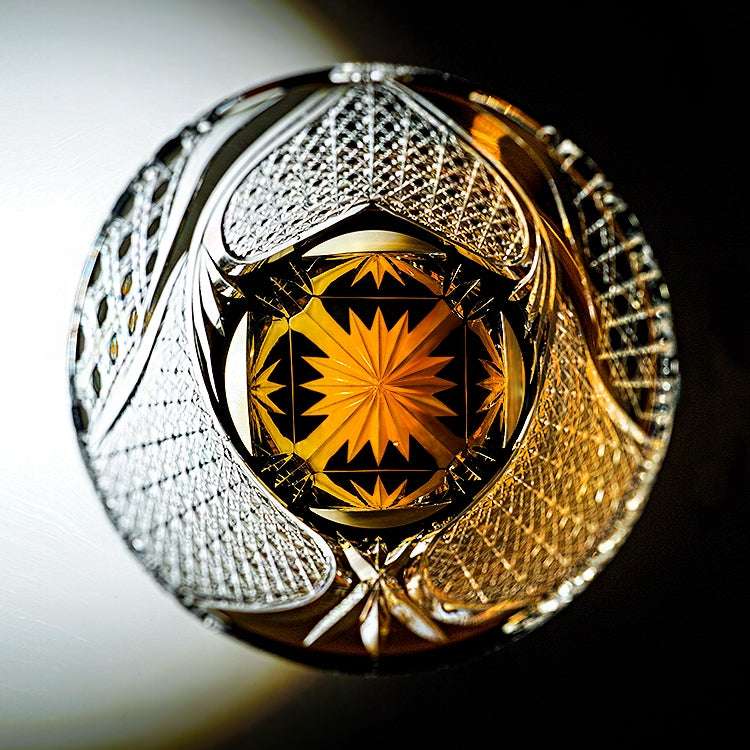 ClayWhispers Handcrafted Spade Serenity Whisky Glass With Wooden Box