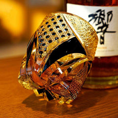 ClayWhispers Handcrafted Imperial Dark Knight Whisky Glass With Wooden Box