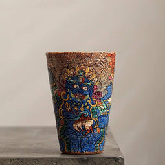 Handcraft Mahakala Cola Glass - Ritual-Inspired Drinkware