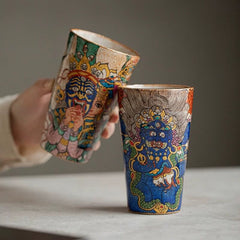 Handcraft Mahakala Cola Glass - Ritual-Inspired Drinkware