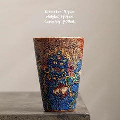 Handcraft Mahakala Cola Glass - Ritual-Inspired Drinkware