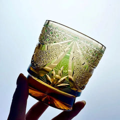 Edo Kiriko Sparkling Galaxy Crystal Whiskey Glass