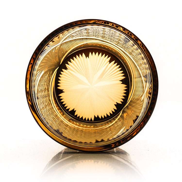 ClayWhispers Handcrafted Crane Feather Whisky Glass With Wooden Box