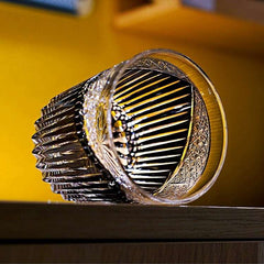 ClayWhispers Handcrafted Karmic Whisky Glass With Wooden Box