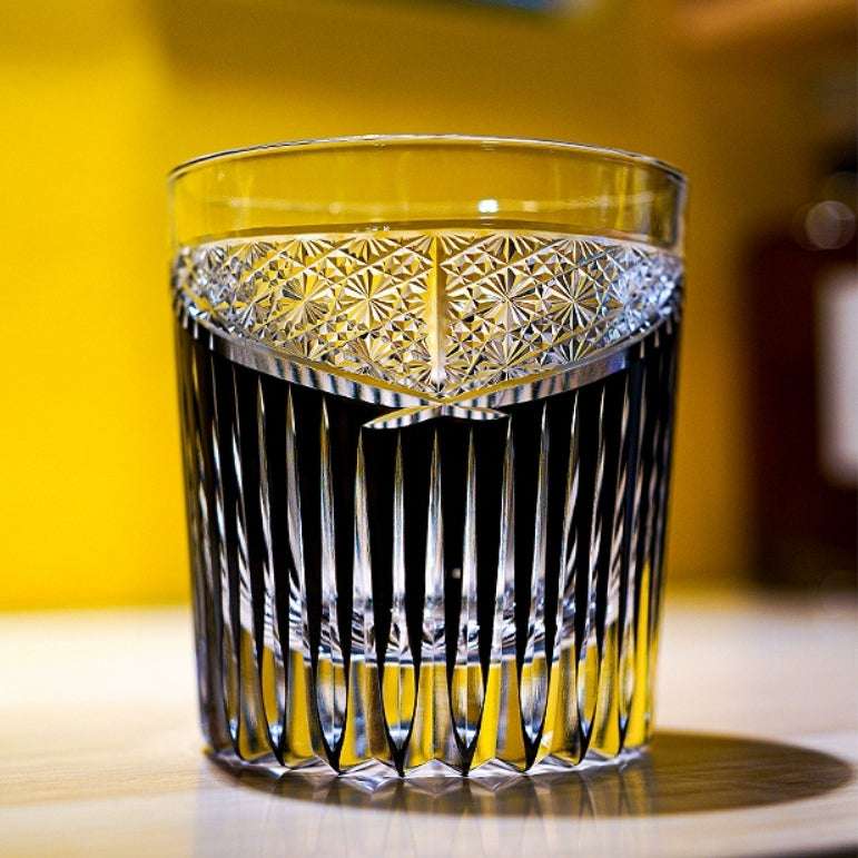 ClayWhispers Handcrafted Karmic Whisky Glass With Wooden Box