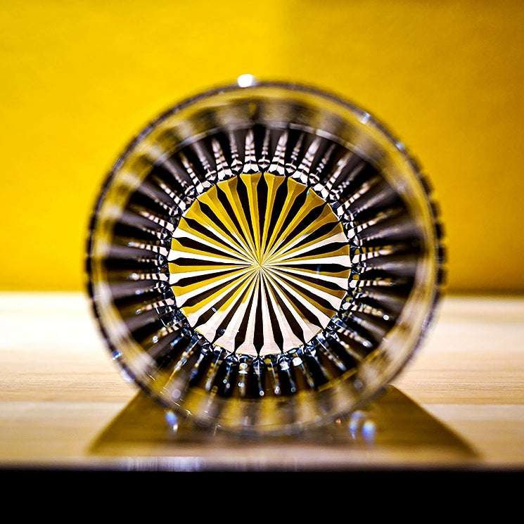 ClayWhispers Handcrafted Karmic Whisky Glass With Wooden Box