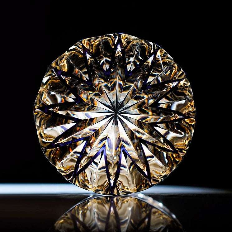 ClayWhispers Handcrafted Fluorite Whisky Glass With Wooden Box