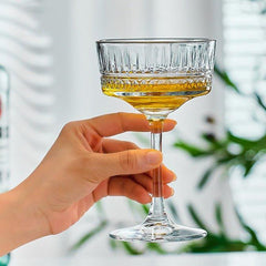 Patterned Martini Cocktail Glasses