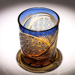 ClayWhispers Handcrafted Crane Feather Whisky Glass With Wooden Box