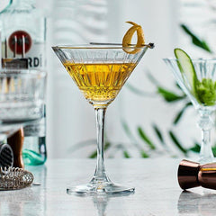 Patterned Martini Cocktail Glasses