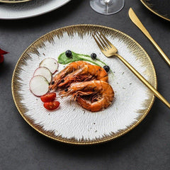 Matte Ceramic Rounded Serving Plates