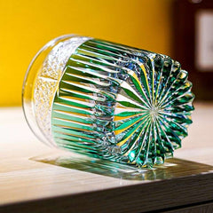 ClayWhispers Handcrafted Karmic Whisky Glass With Wooden Box