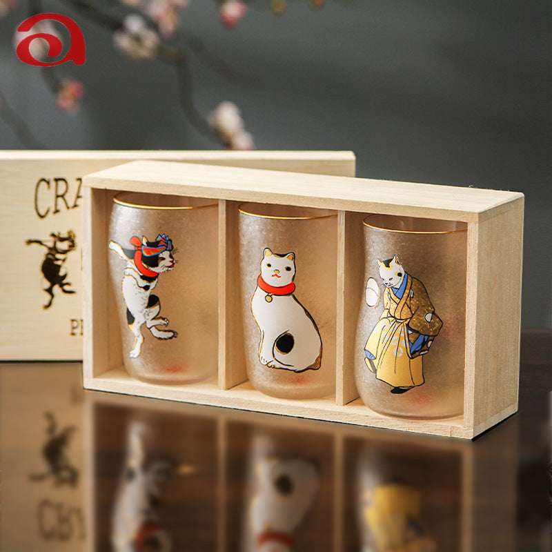 ClayWhispers Frosted Glass Beer Mug Gift Set