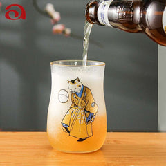 ClayWhispers Frosted Glass Beer Mug Gift Set