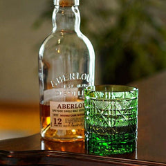 ClayWhispers Handcrafted Octagonal Chrysanthemum Whisky Glass With Wooden Box