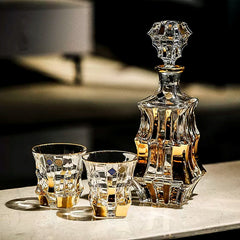 Bohemia Royal Crystal Whisky Decanter Set