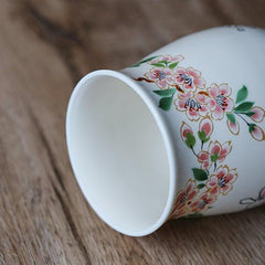 Japanese Tamikazu Hayashi Hand-painted Animal Theme Ceramic Tall Cup Gift Sets