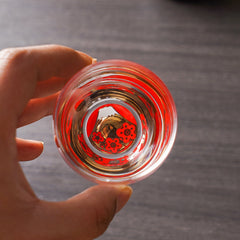 Toyo-Sasaki Handcrafted Shochikubai Sake Glass Set of Three